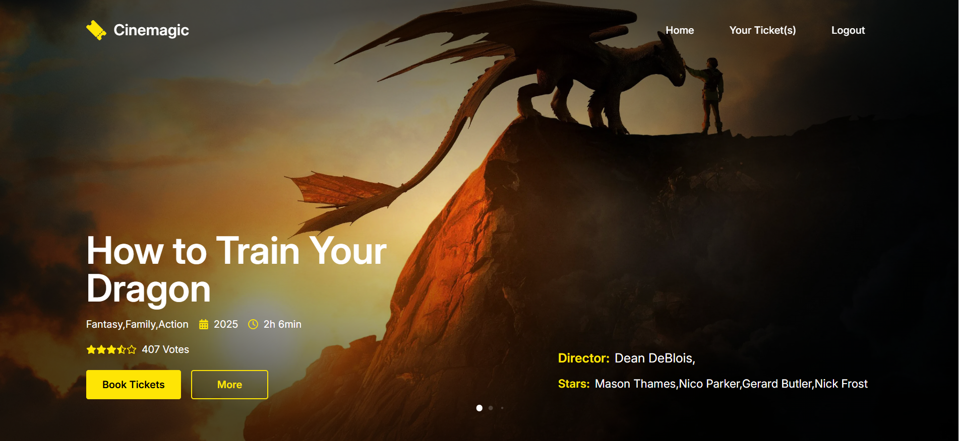 Cinemagic Project Screenshot
