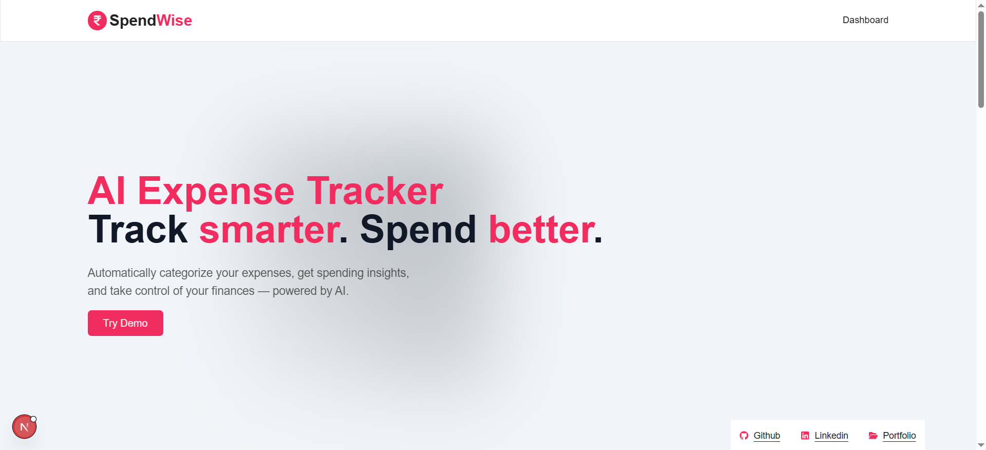 SpeendWise Project Screenshot